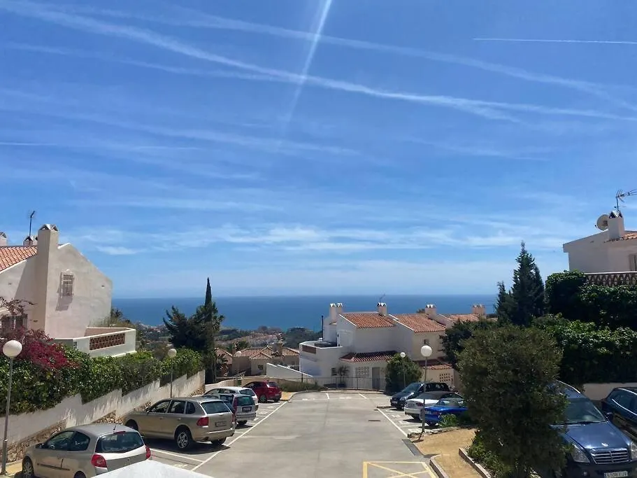 A Terrace With Sea View, 2 Bedrooms Apartment In Benalmadena